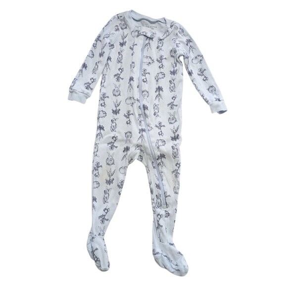 Rabbit & Carrot Long Sleeve Zip Footies - Janie And Jack 12-18m - Picture 1 of 5